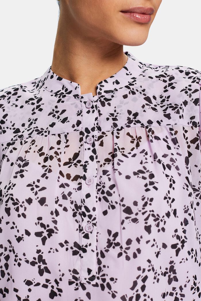 Chiffon blouse met print, LAVENDER, detail image number 3