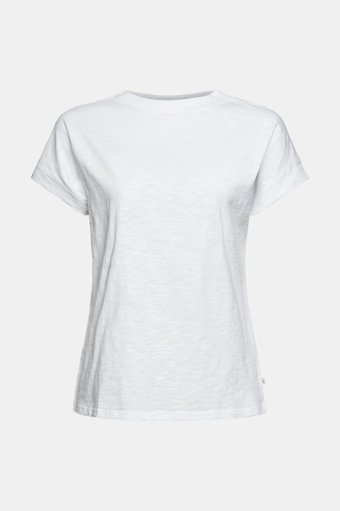 T-shirt van 100% organic cotton, WHITE, overview