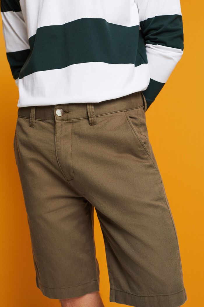 Short de style chino, DUSTY GREEN, detail image number 2