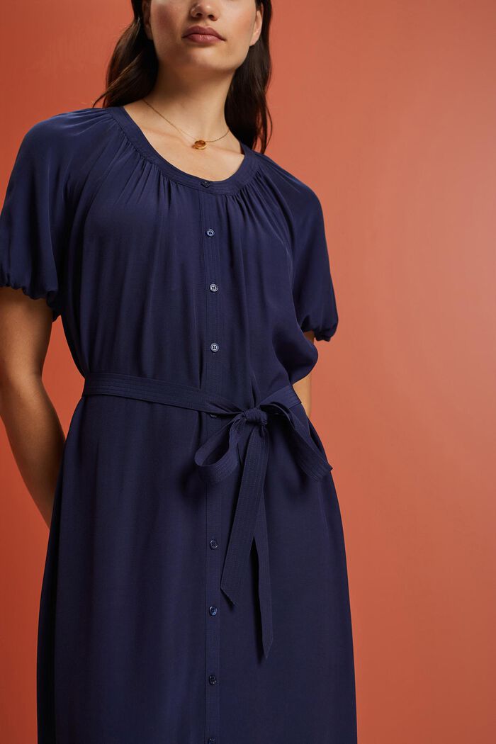 Robe-chemise féminine, NAVY, detail image number 2