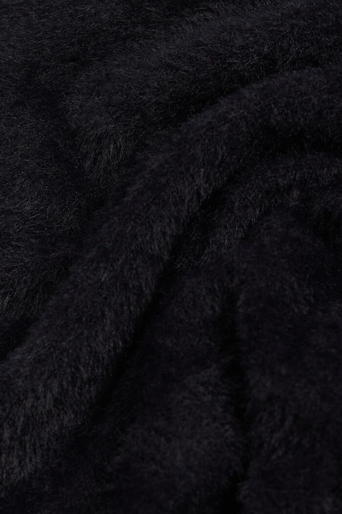 Gilet à encolure en V en laine mélangée, BLACK, detail image number 5