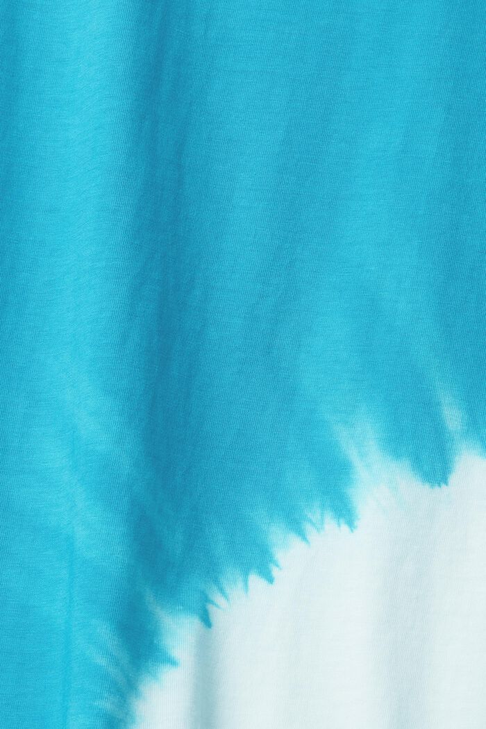 T-shirt en jersey animé d´une teinture batik, TEAL BLUE, detail image number 5