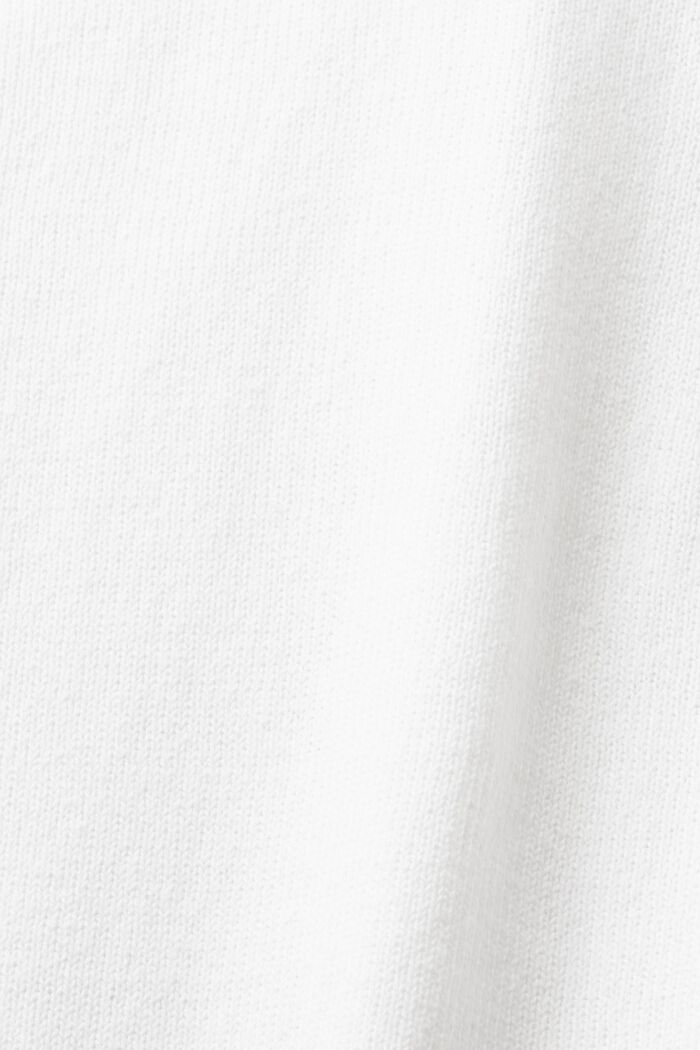 Sweater van katoen en linnen, WHITE, detail image number 5