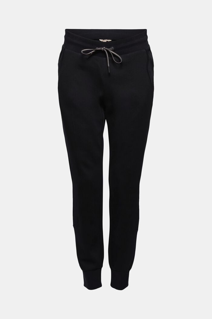 Pantalon de jogging, coton mélangé, BLACK, detail image number 6
