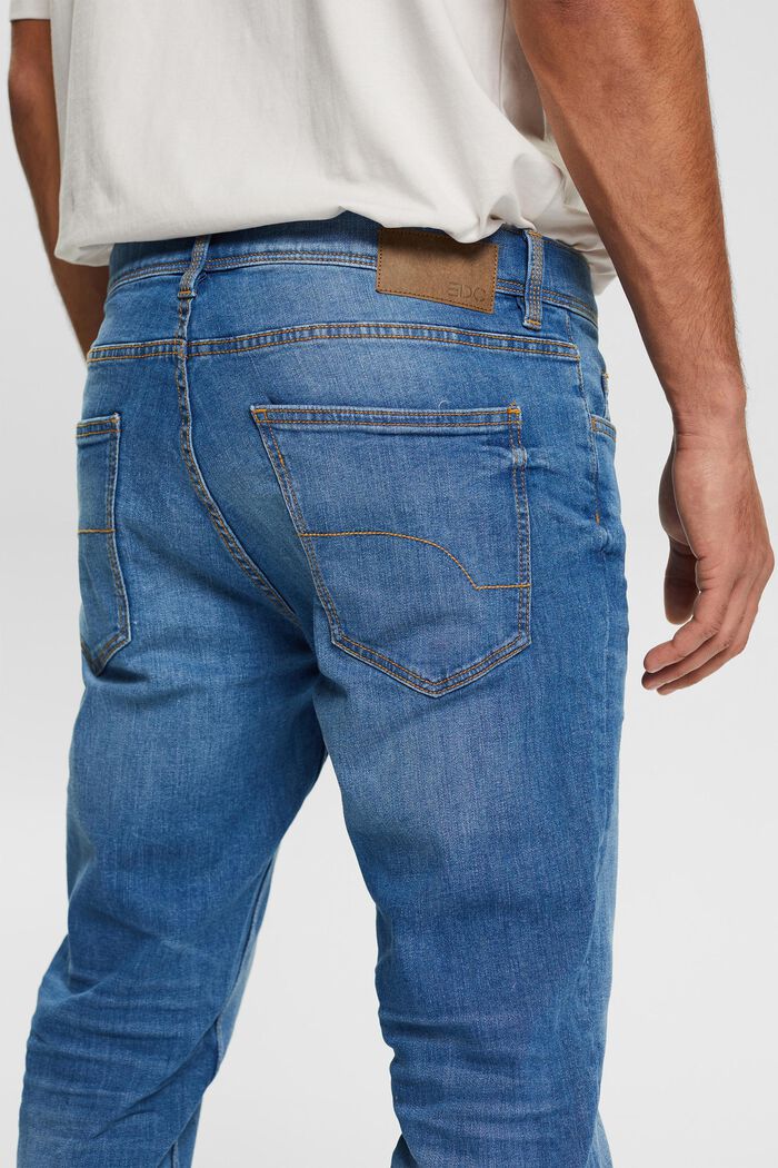 Jeans van katoen, BLUE LIGHT WASHED, detail image number 3