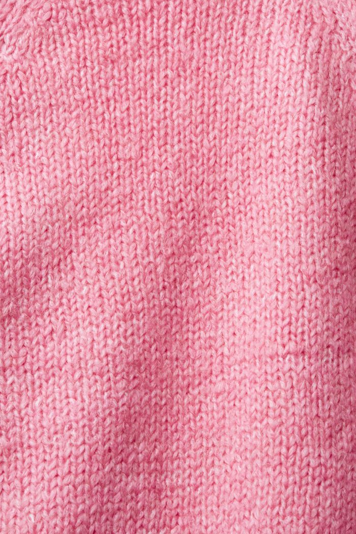 Cardigan en laine mélangée, PINK, detail image number 5