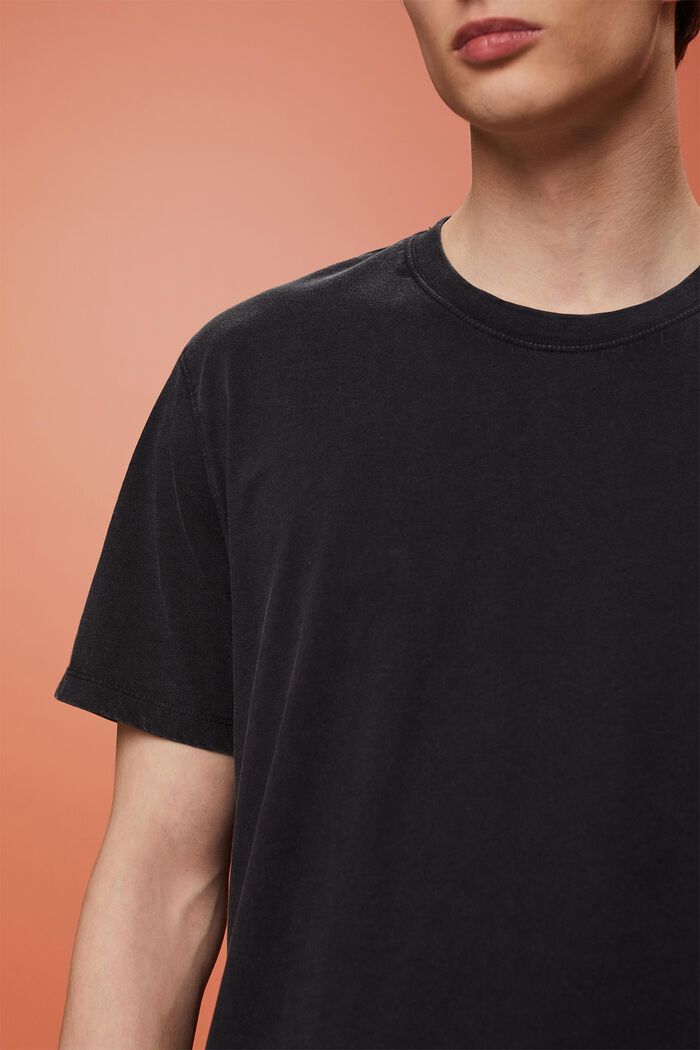 Garment-dyed jersey T-shirt, 100% katoen, BLACK, detail image number 2