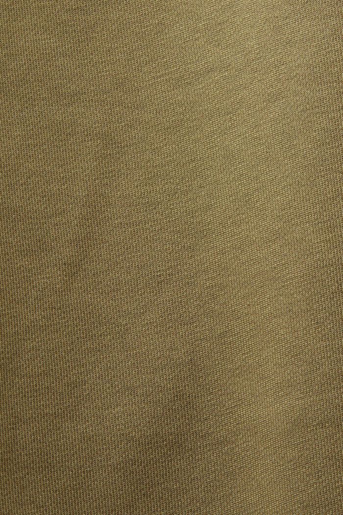 Logo-sweatbroek van katoenen fleece, OLIVE, detail image number 5