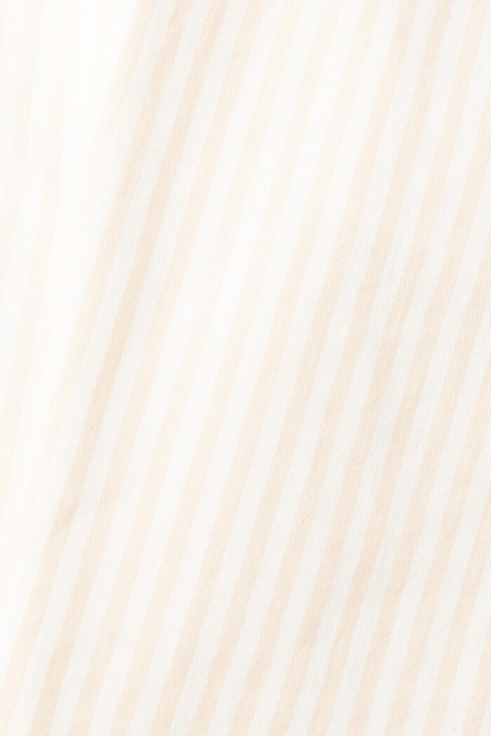 Gestreepte broek met caprilengte, OFF WHITE, detail image number 4