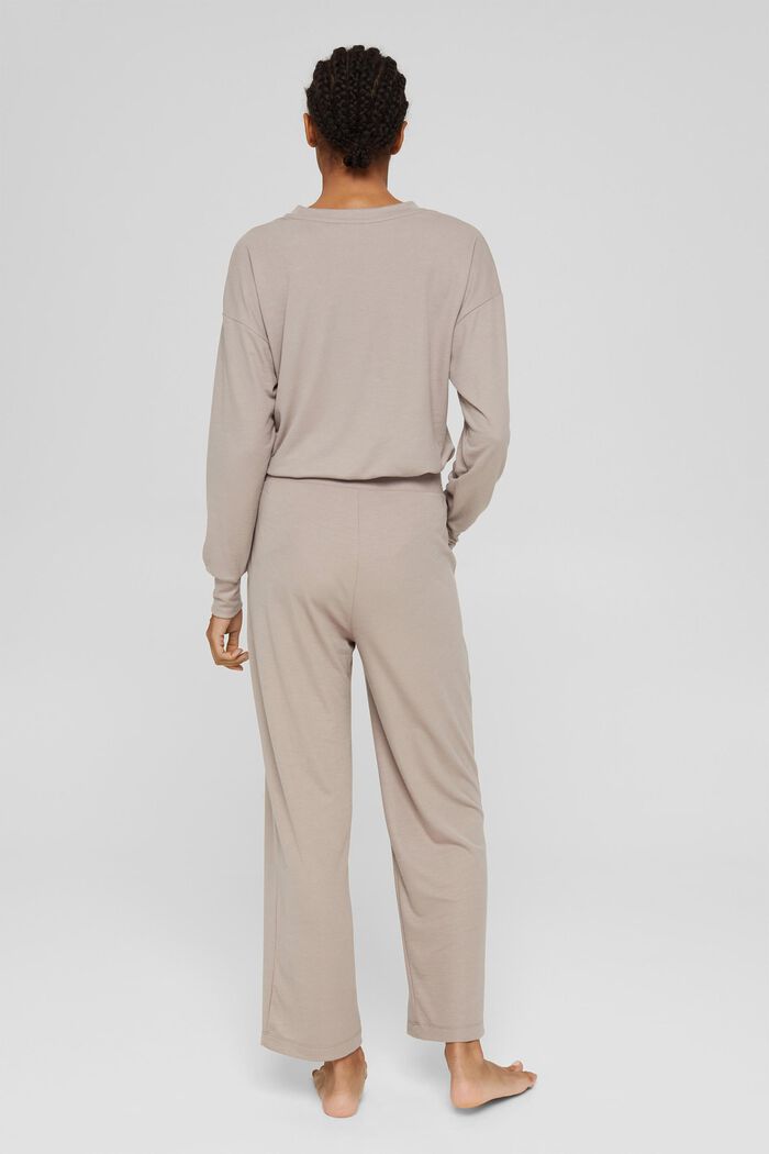 En TENCEL™ mélangé : le pantalon de pyjama raccourci, LIGHT TAUPE, detail image number 3
