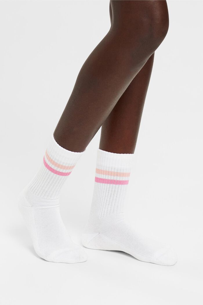 2-pak ribgebreide sokken, WOOLWHITE, detail image number 2