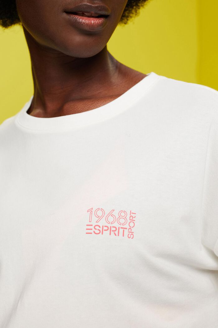 T-shirt met logoprint, OFF WHITE, detail image number 2