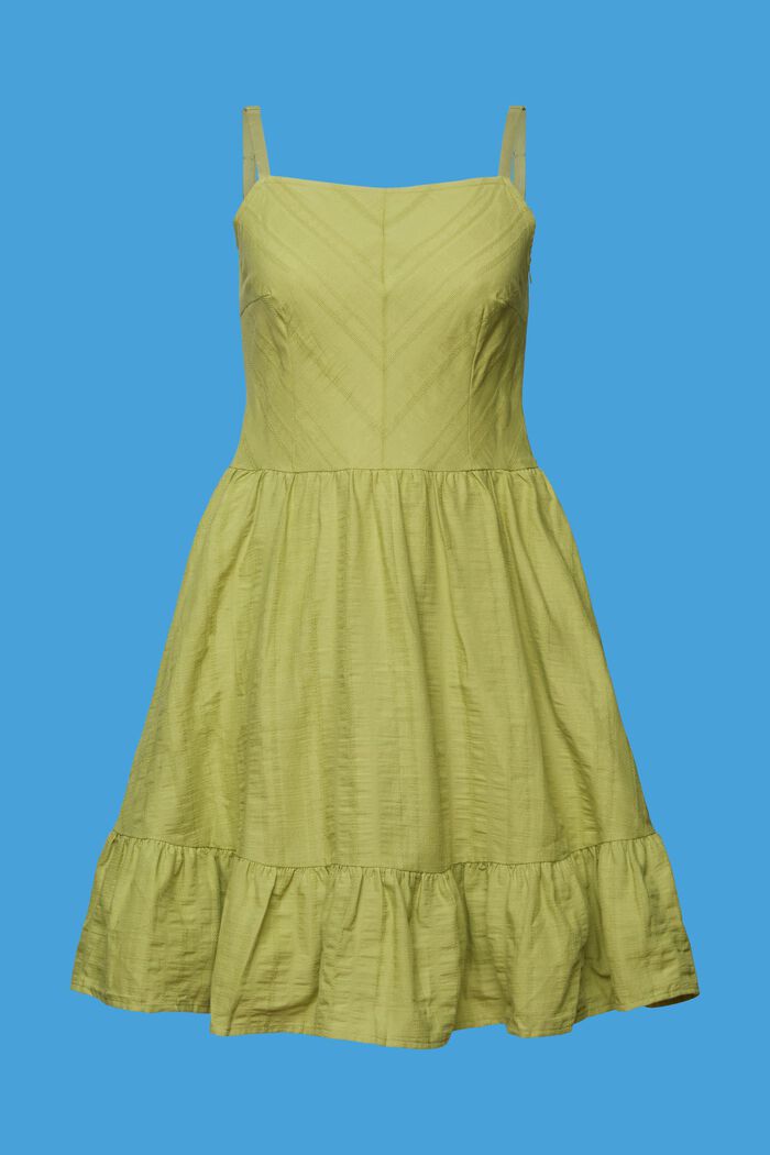 Katoenen mini-jurk, PISTACHIO GREEN, detail image number 6