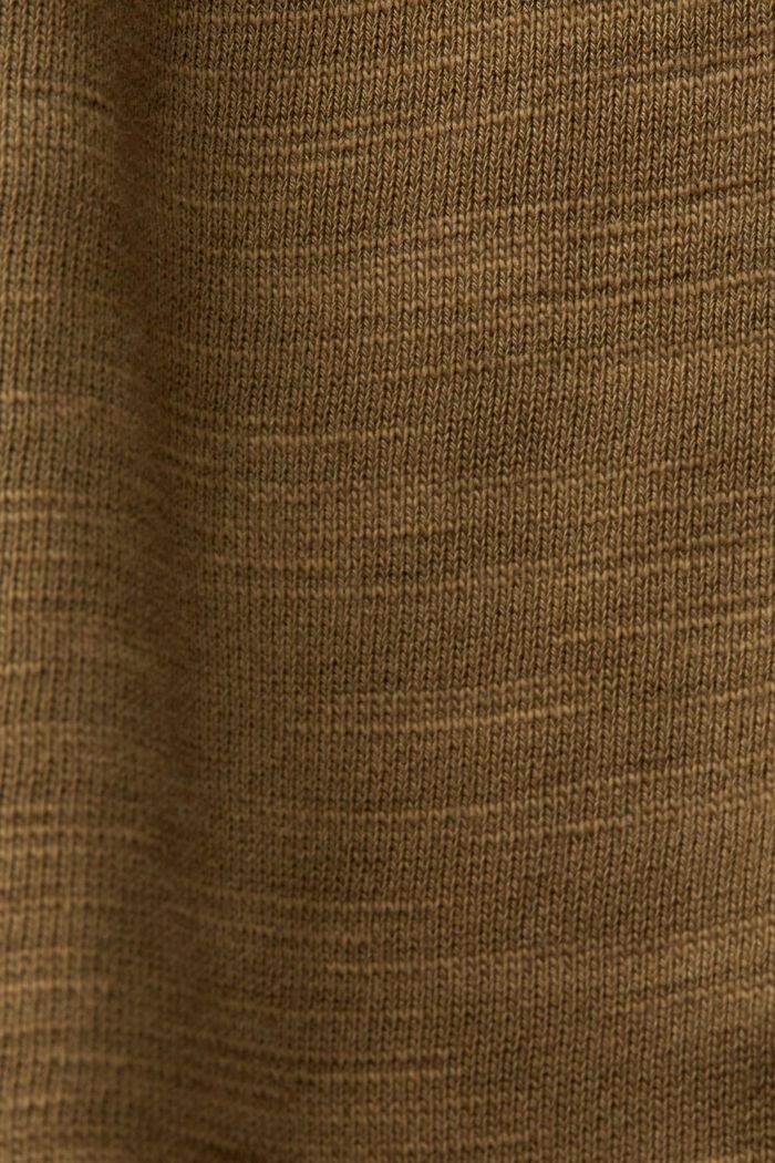 Sweat à capuche zippé, 100 % coton, KHAKI GREEN, detail image number 5