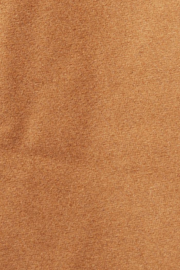 Manteau long en laine mélangée, CARAMEL, detail image number 4