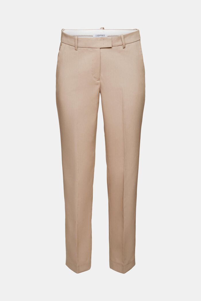 Pantalon taille basse de coupe droite, LIGHT TAUPE, detail image number 6